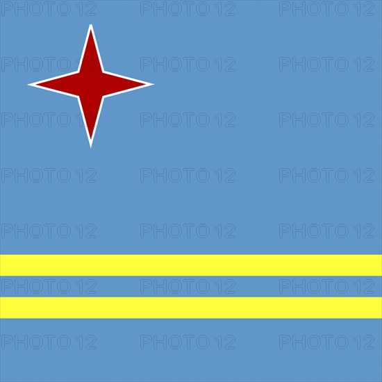 Official national flag of Aruba