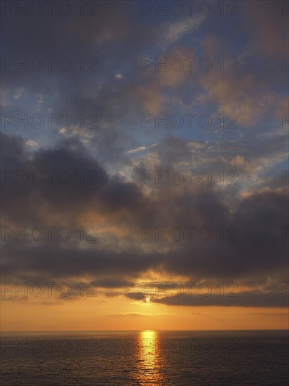 Sunset over the sea