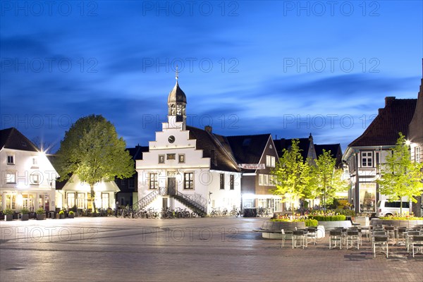 Historic Lingen Town Hall at market square