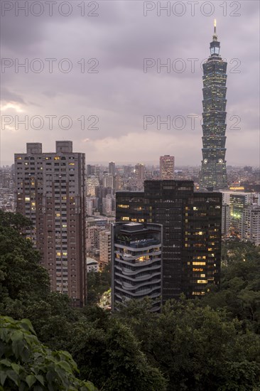 Skyline with Taipei 101 Tower