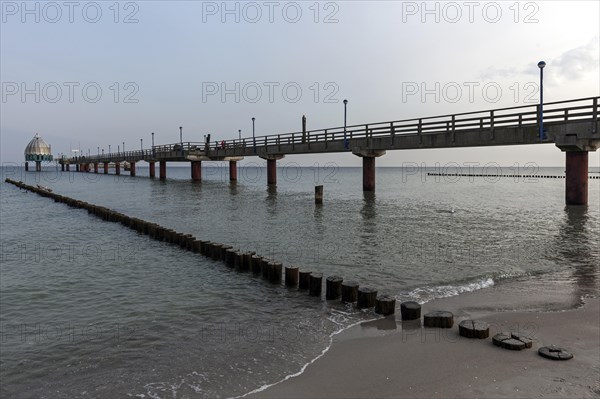 Diving gondola and pier in Zingst