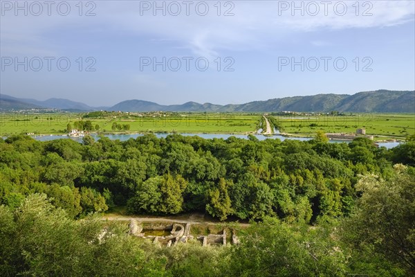 Ancient city Butrint with surroundings