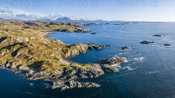 Rugged coastline along the North Coast 500