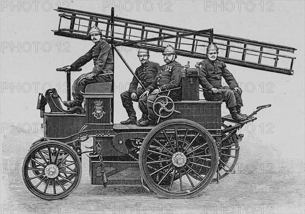 Electric material of the Paris Firemen