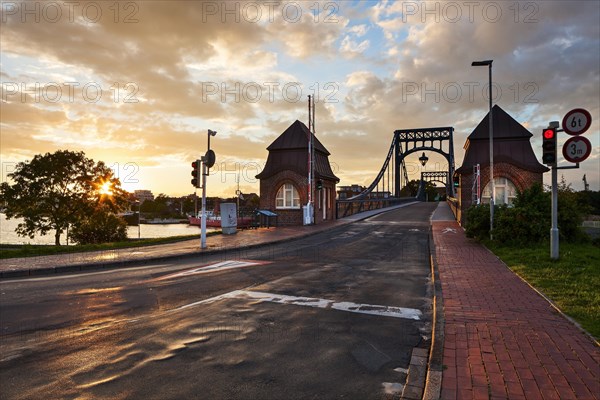 Kaiser-Wilhelm Bridge at sunset