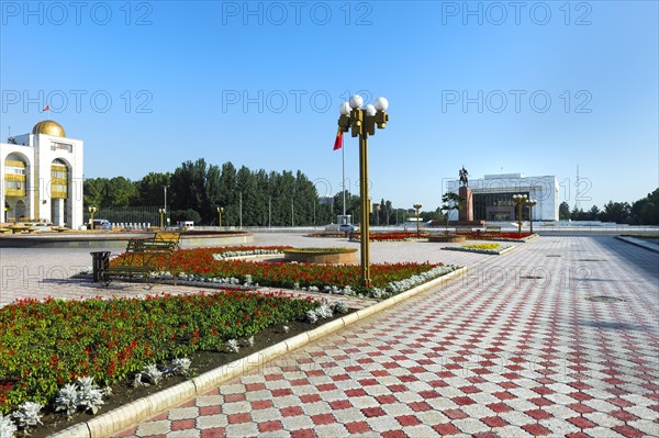 Ala-Too square and the State Historical Museum formerly Lenin Museum