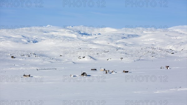 Sami people colonization in the snow