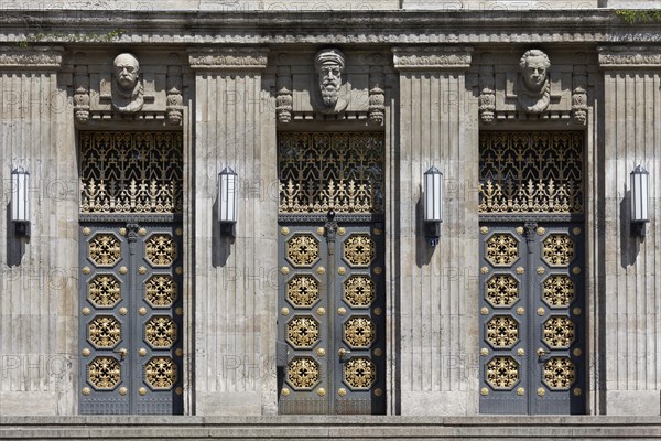 Portal with busts of Bismarck