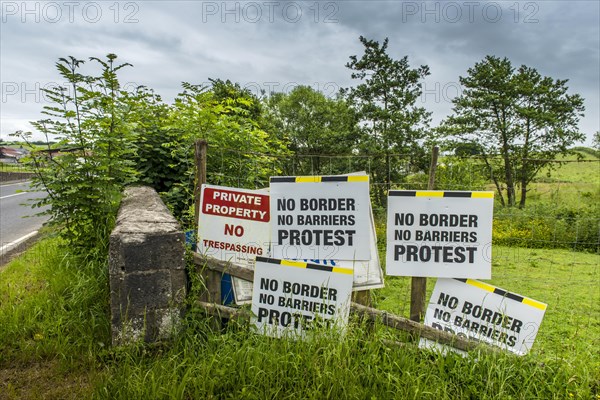 European border between the Republic of Ireland and Northern Ireland