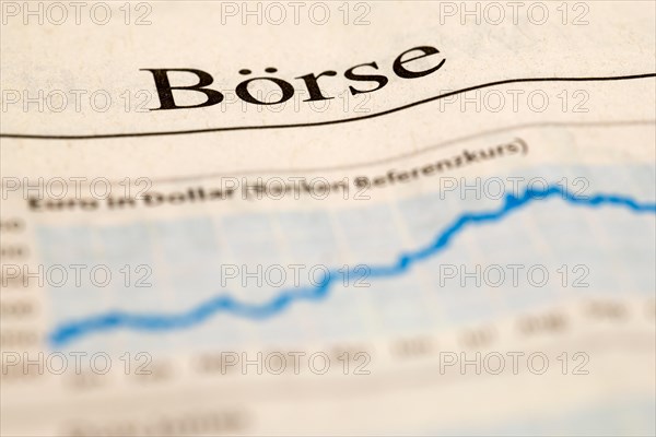 Stock market section of a daily newspaper