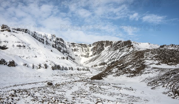 Hengifoss Waterfall