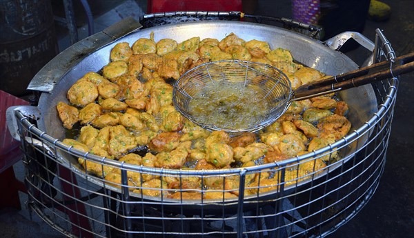 Typical fish cakes are fried