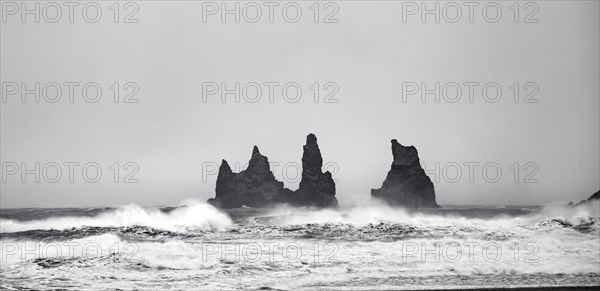 Basalt rock Reynisdrangar near Vik i Myrdal