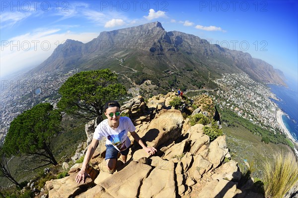 Ascent to Lion's Head overlooking Camps Bay