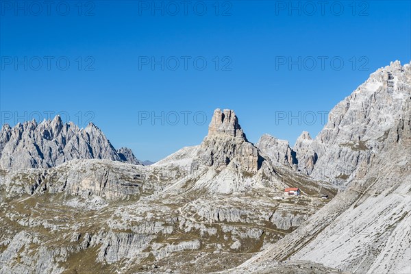 View to the Dreizinnenhutte