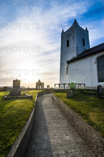 Little church with cemetery