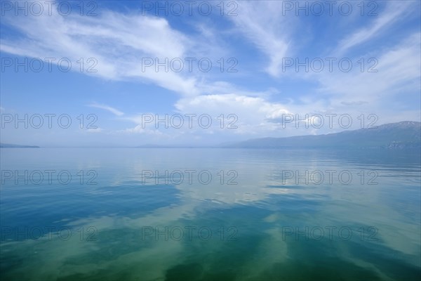 Clouds reflected in water surface
