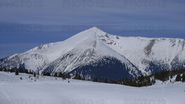 Winter landscape with Schneeberg