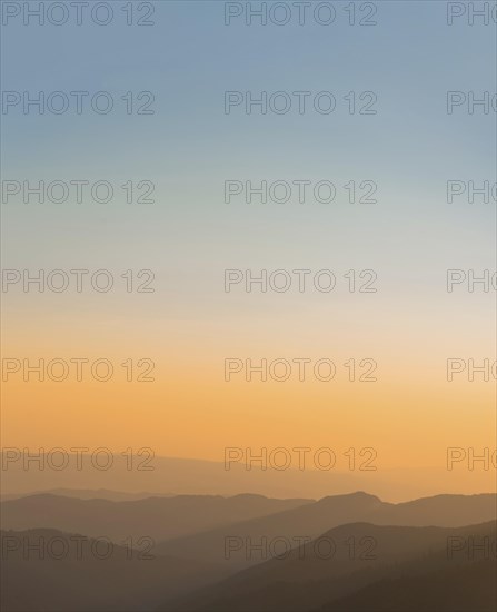 Sunset in the mountains