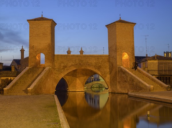 Trepponti Bridge in the evening