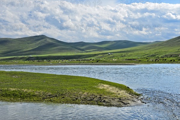 Steppe at the Orchon River