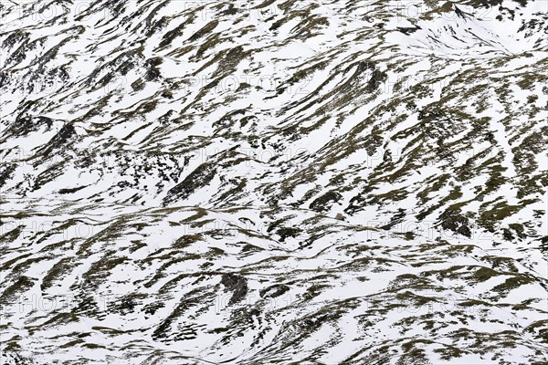 Snowy mountainside