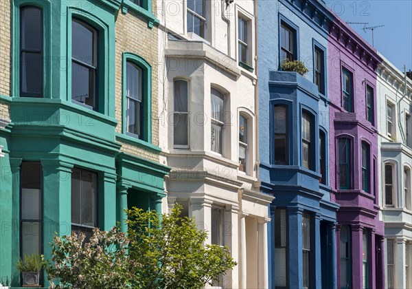 Colourful House Fronts on Lancaster Road