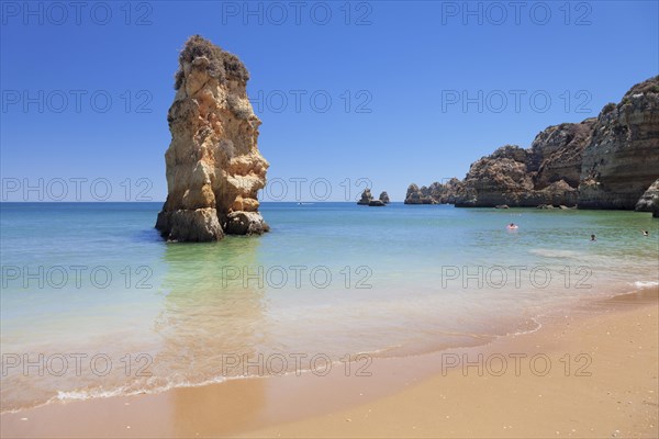 Rock formation in the water