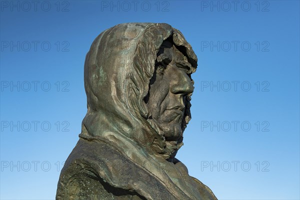 Bust of the Norwegian polar explorer Roald Amundsen