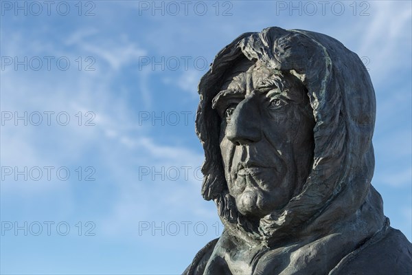 Bust of the Norwegian polar explorer Roald Amundsen