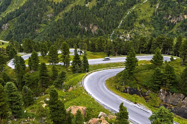 Hairpin curves of Kaunertaler Gletscherstrasse