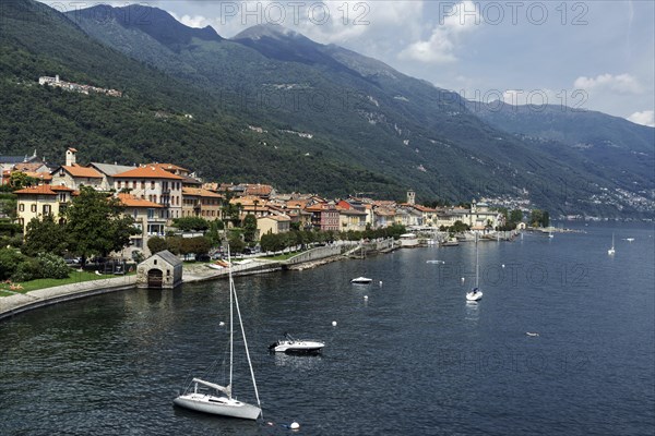 View of the Old Town of Cannobio