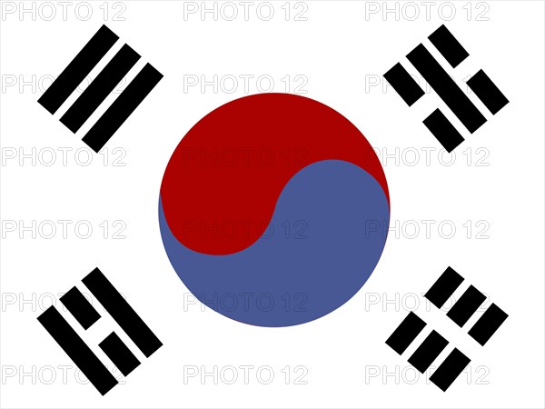 Official national flag of the Republic of Korea