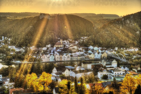 Riedenburg in the evening light