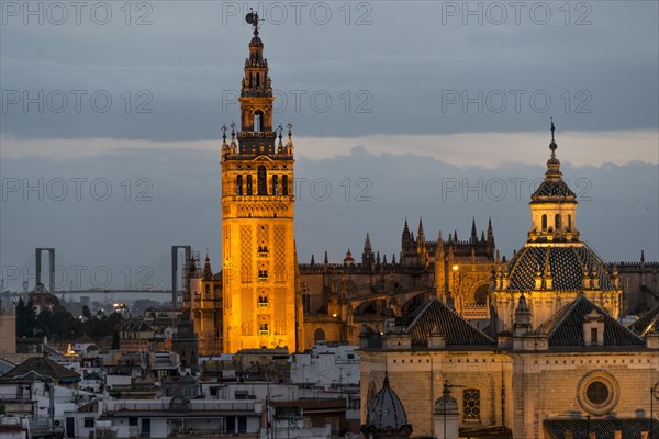 View of La Giralda and Iglesia del Salvador