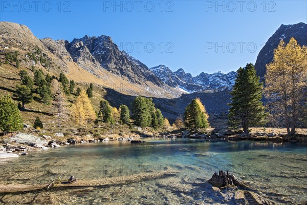 Berglisee lake in the Samnaungruppe