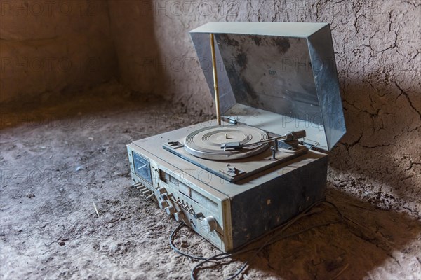 Old dusty record player