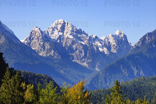 Mount Gehrenspitze with first snow