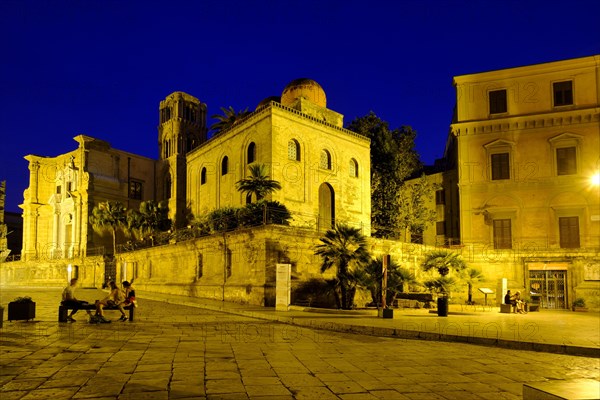 Church of San Cataldo at dusk