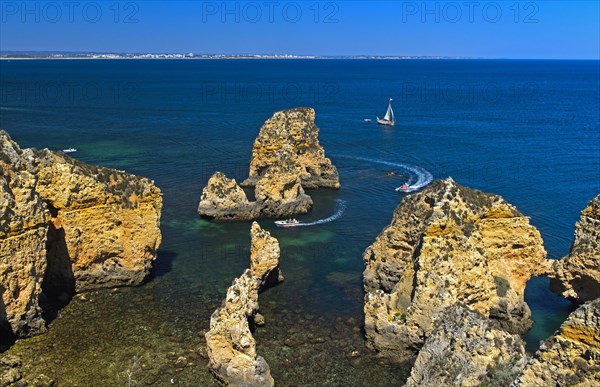 Rock islands in the bay of Lagos