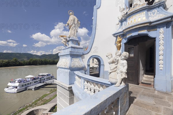 View from the church terrace to the Danube