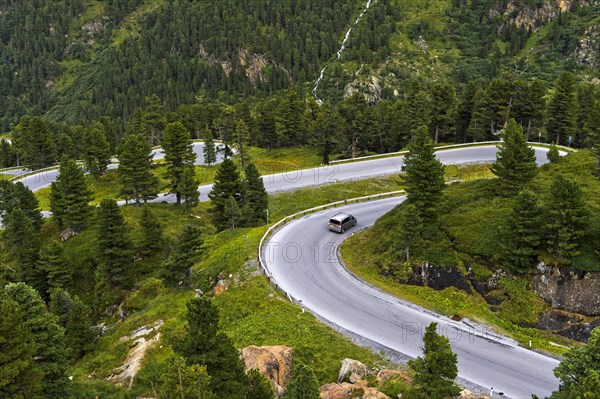 Hairpin curves of Kaunertaler Gletscherstrasse