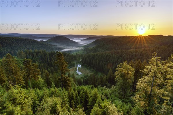 View from the viewing platform Ellbachseeblick