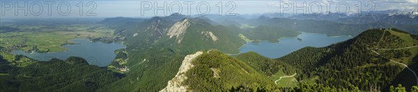 Lake Kochel and Walchensee with Rabenkopf