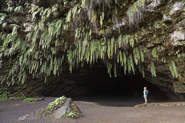 Woman standing in front of Maraa Grotto