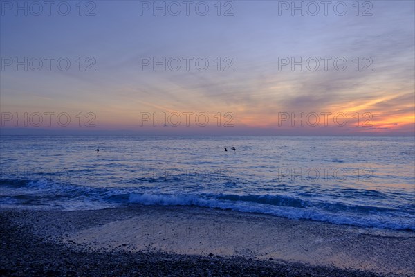 Sunrise over the sea