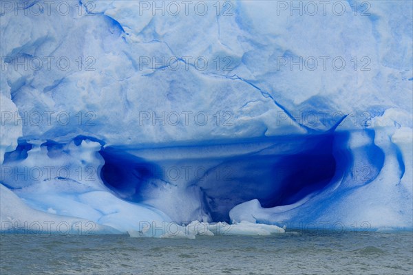 Fissured iceberg on Lake Argentino