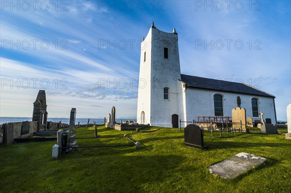 Little church with cemetery