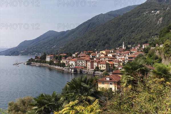 View of Cannero Riviera and Lago Maggiore