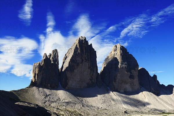 North walls of the Three Peaks of Lavaredo